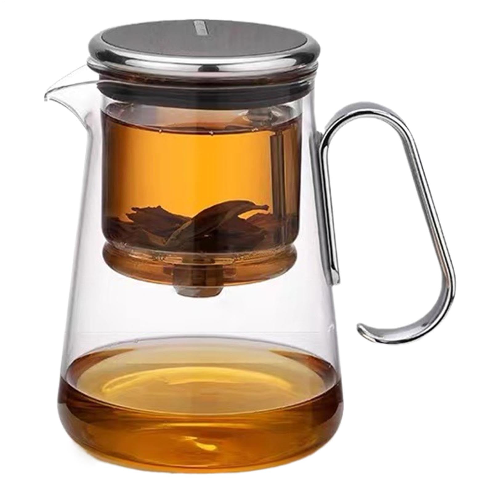 Teiera sfusa, teiera magnetica con colino e coperchio, teiera multifunzionale in vetro separazione 'acqua per tè in e foglie sciolte | Bollitore In Bollitore Trasparente Per Tè In , Tè Sfuso, Verde, Nero, Oolong, Caldo, Freddo, Senza BPA