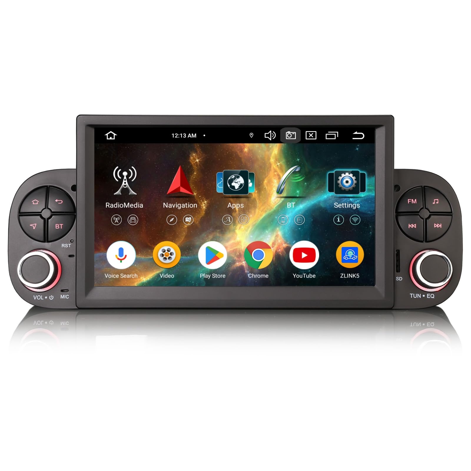 Acht-Kern Android 14 DAB+ Autoradio 4GB+64GB Für Fiat Panda MK3 Type 319 mit GPS Navigator Unterstützt Wireless CarPlay Android Auto Bluetooth 5.0 WiFi 4G DSP CANBus USB RDS AM Radio DVR Kamera
