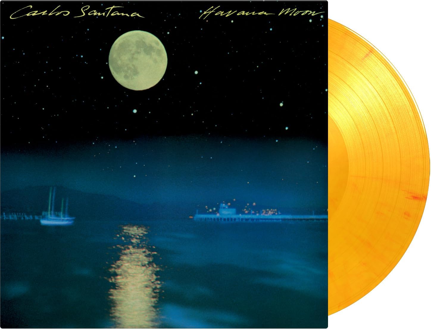 HAVANA MOON (180G/YELLOW & RED MARBLED VINYL) por Carlos Santana — capa do álbum