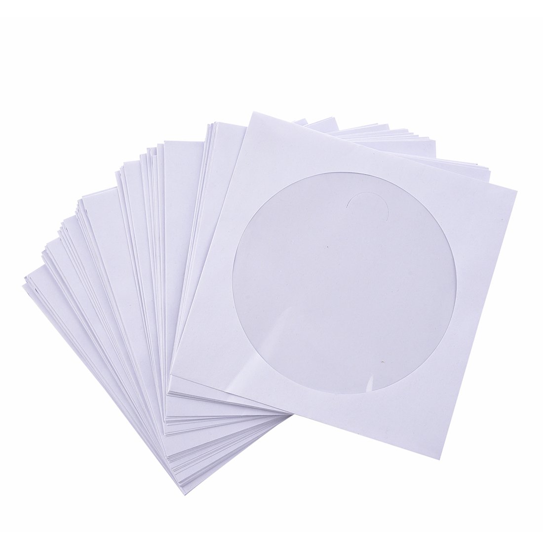 Lanko 50 x 5-calowe kieszenie na płyty CD DVD z klapką
