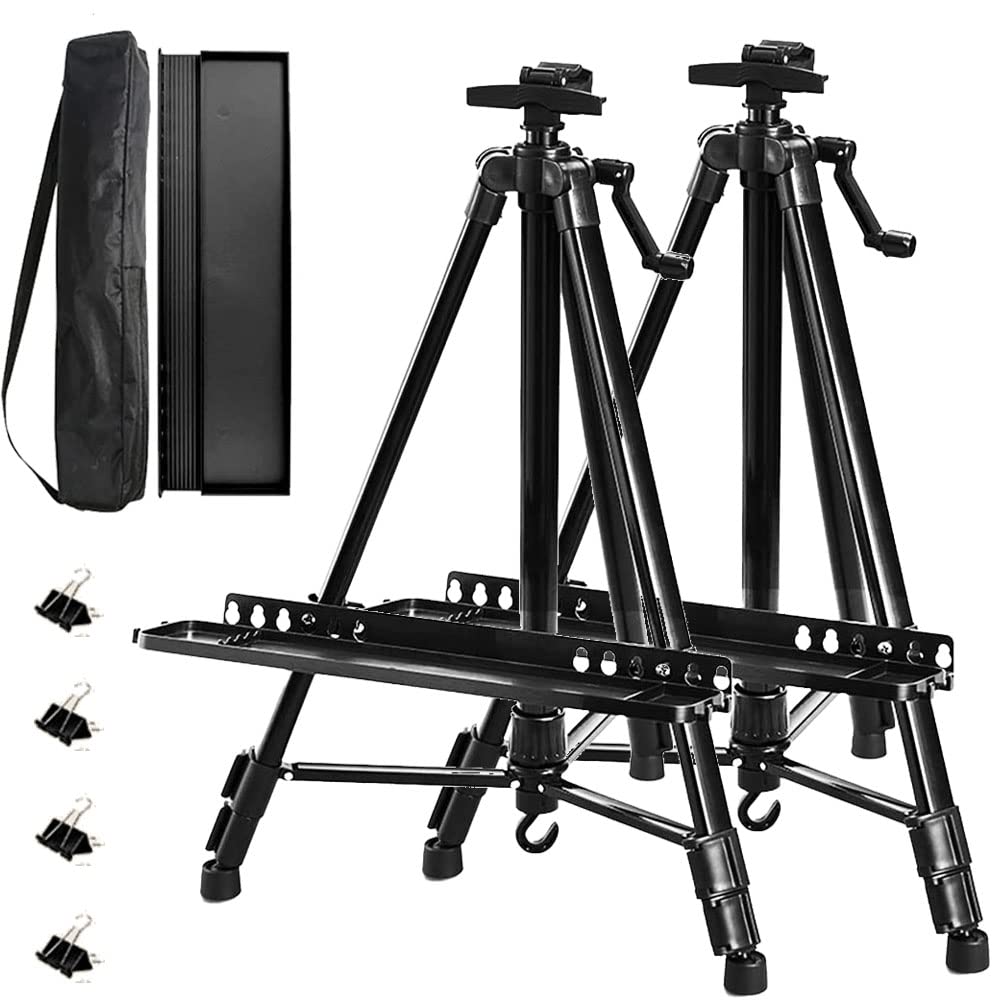 油絵用イーゼルスタンド イーゼル 折りたたみ アルミ 製 55 - 155cm 折り畳みイーゼル