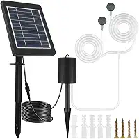Bomba de Ar de Hidroponia Solar, Construída Em 2200mAh Battery ABS Aerador Solar IP55 Impermeável Drenável para Tanques de Peixes