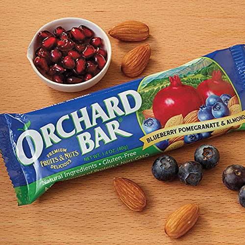 Orchard Bars Non-GMO Fruit & Nut, Blueberry Pomegranate Almond, 1.4 Oz, Pack of 12 - image 2