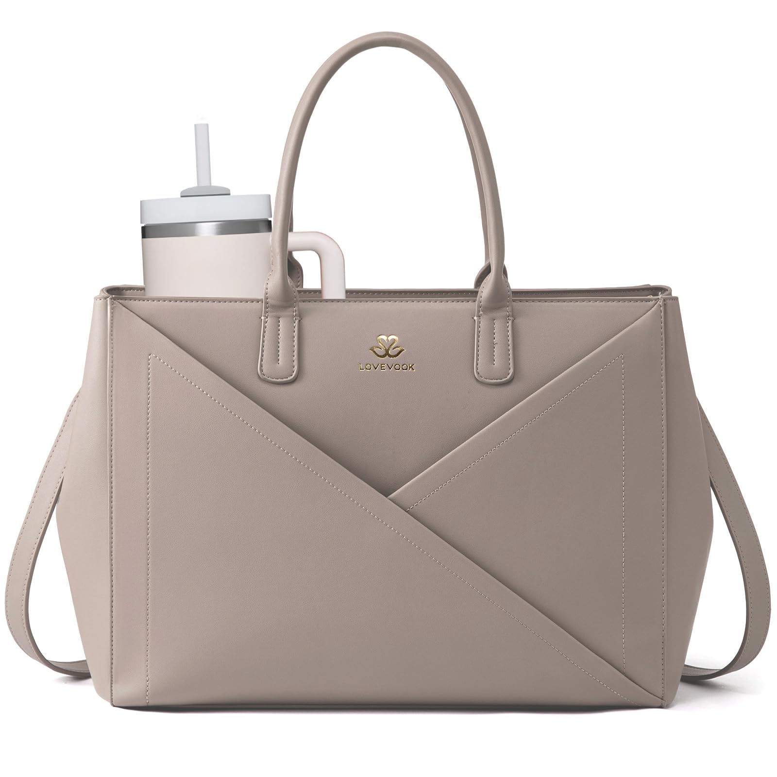 Amazon.com: LOVEVOOK Laptop Tote Bag for Women with Large Cup