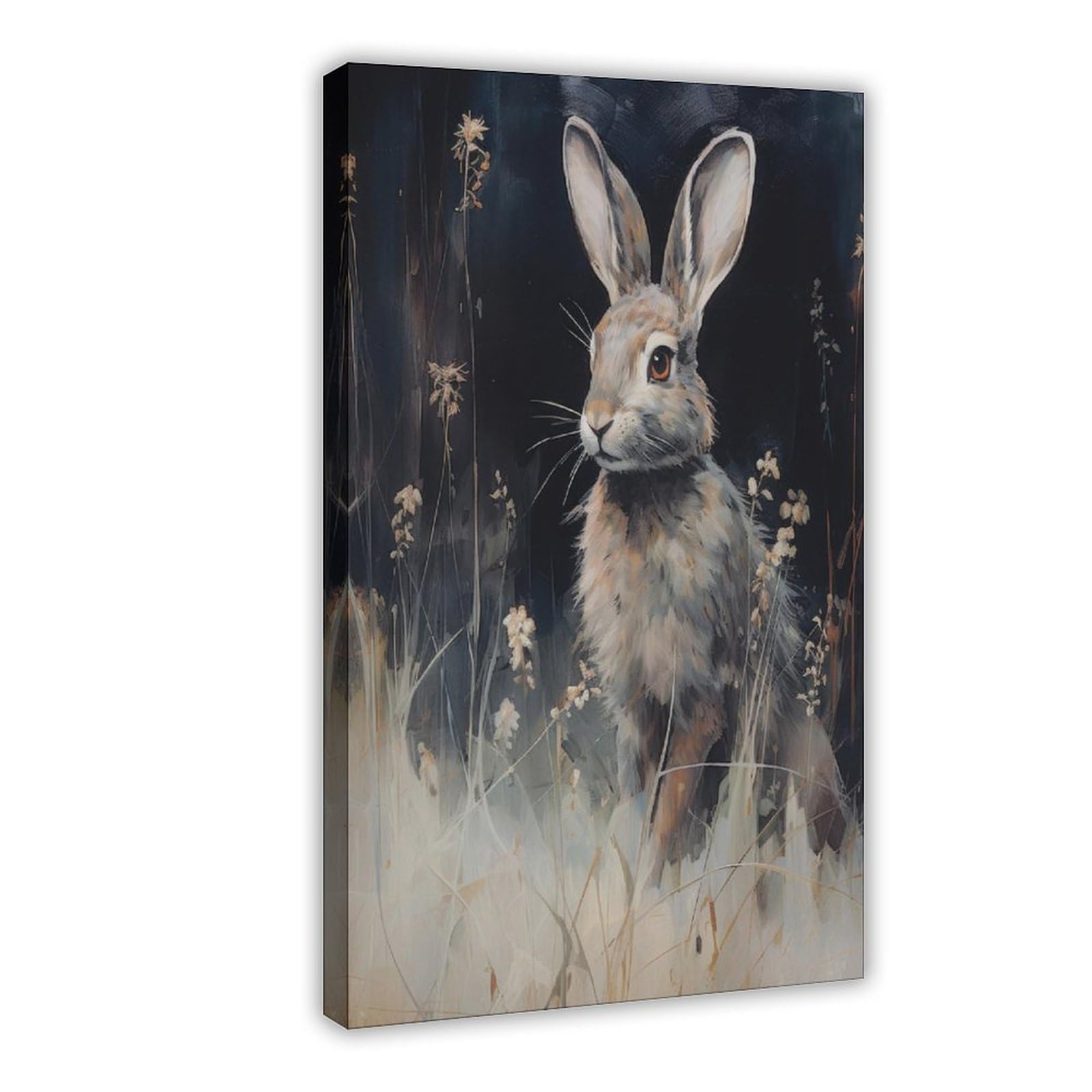Bareronor Rabbit Poster Canvas Poster Bedroom Decor Landscape Office Room Decor Gift 24" L X 36" W