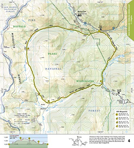 Colorado Backpack Loops North Map (National Geographic Topographic Map Guide, 1304) - Image 3