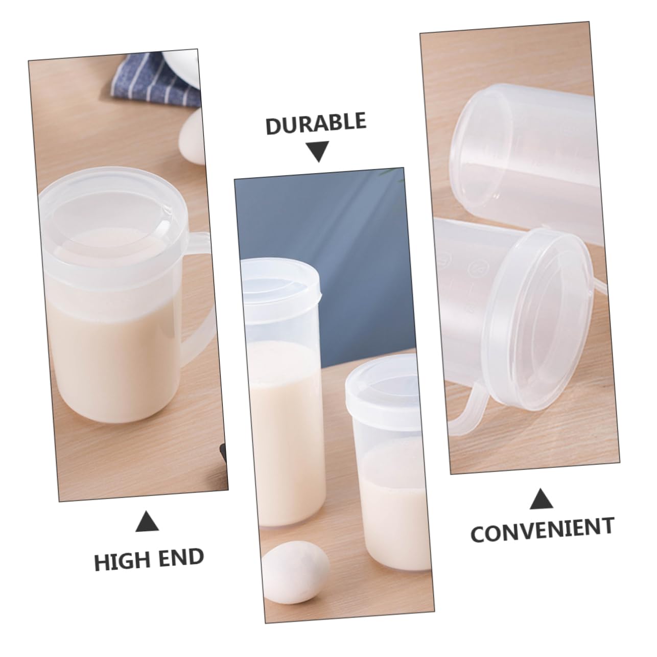 Alipis 6 Pz tazza contenitori per alimenti brocca di tè caffettiera brocca di caffè stoviglie per la casa cibo misurino utensili da cucina contenitore lattiera plastica Riutilizzabile