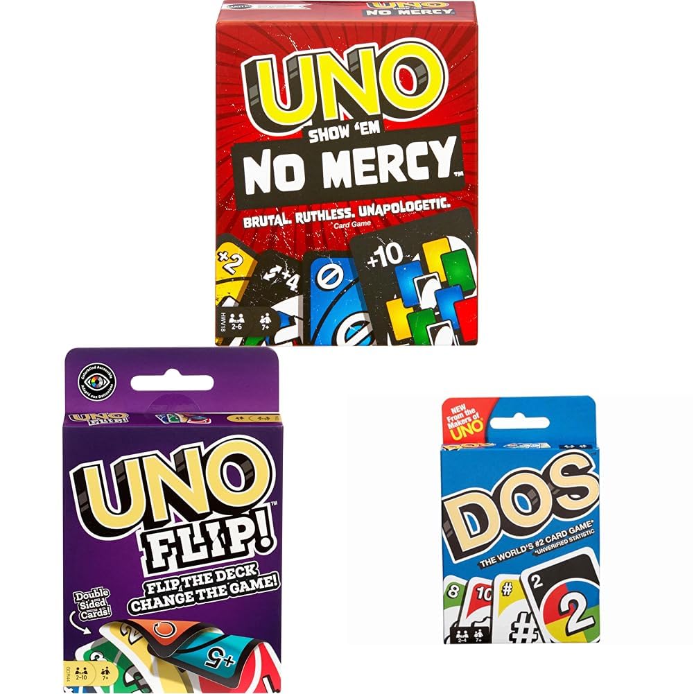 Mattel Games UNO Show 'em No Mercy Card Game for Kids, Adults