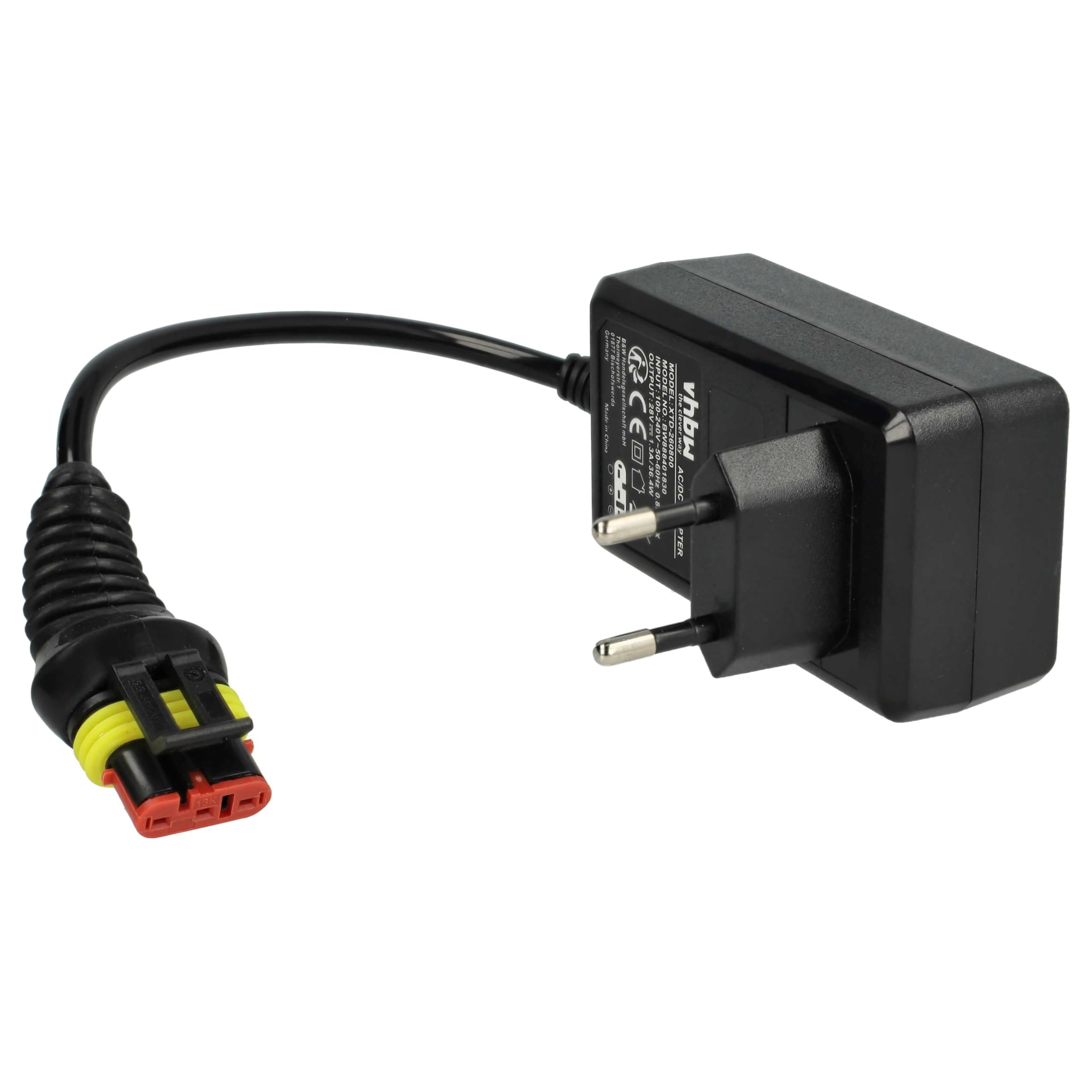 vhbw 1 x zasilacz sieciowy, 1 x akumulator 3000 mAh, 1 x 20 m kabel niskiego napięcia kompatybilny z Gardena Smart SILENO City, Sileno+ zestaw kosiarek