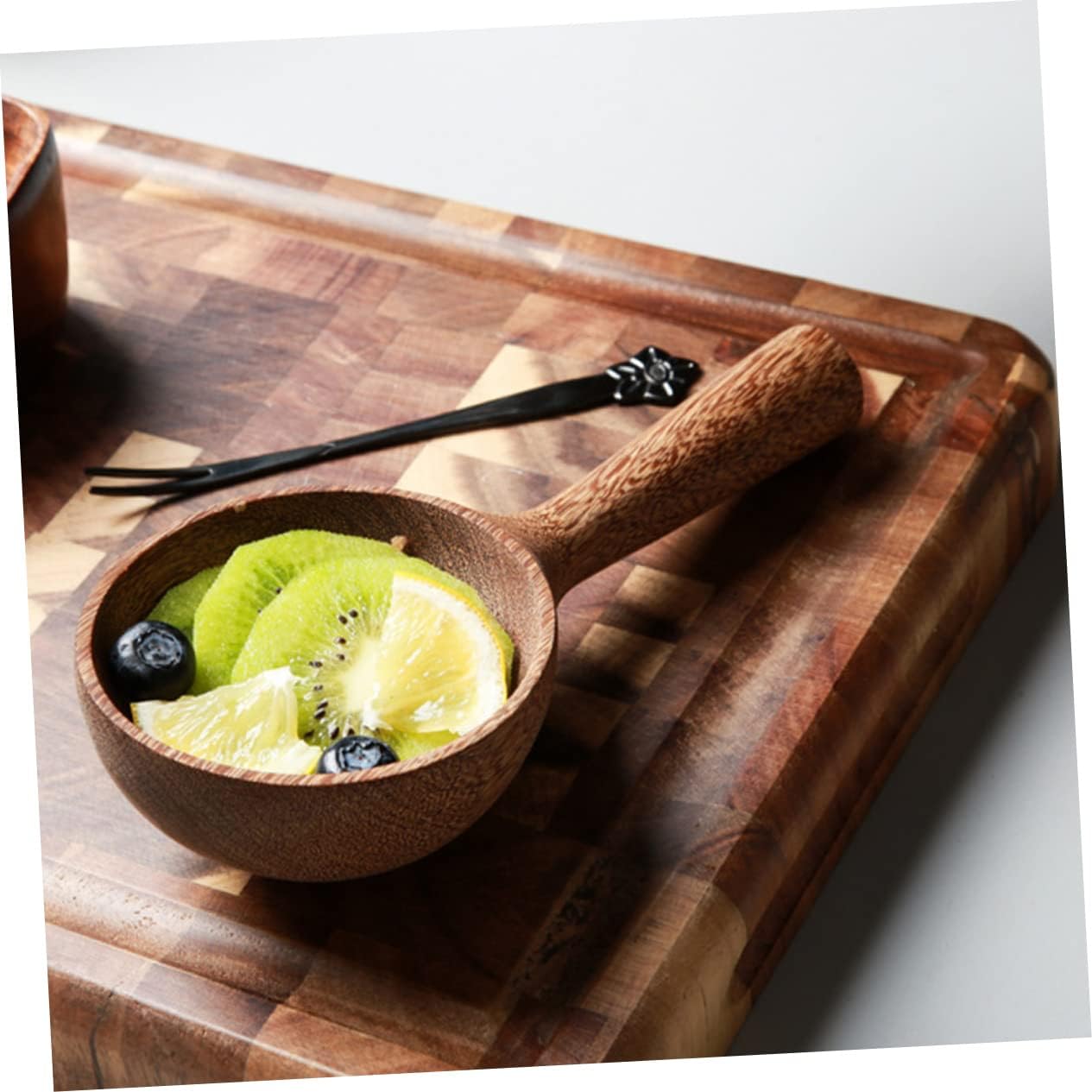 3pcs Wood Soup Spoon Large Bowl Compact Design Cooking Ladle for Kitchen Easy to Grip Serving Spoon for Soup Rice