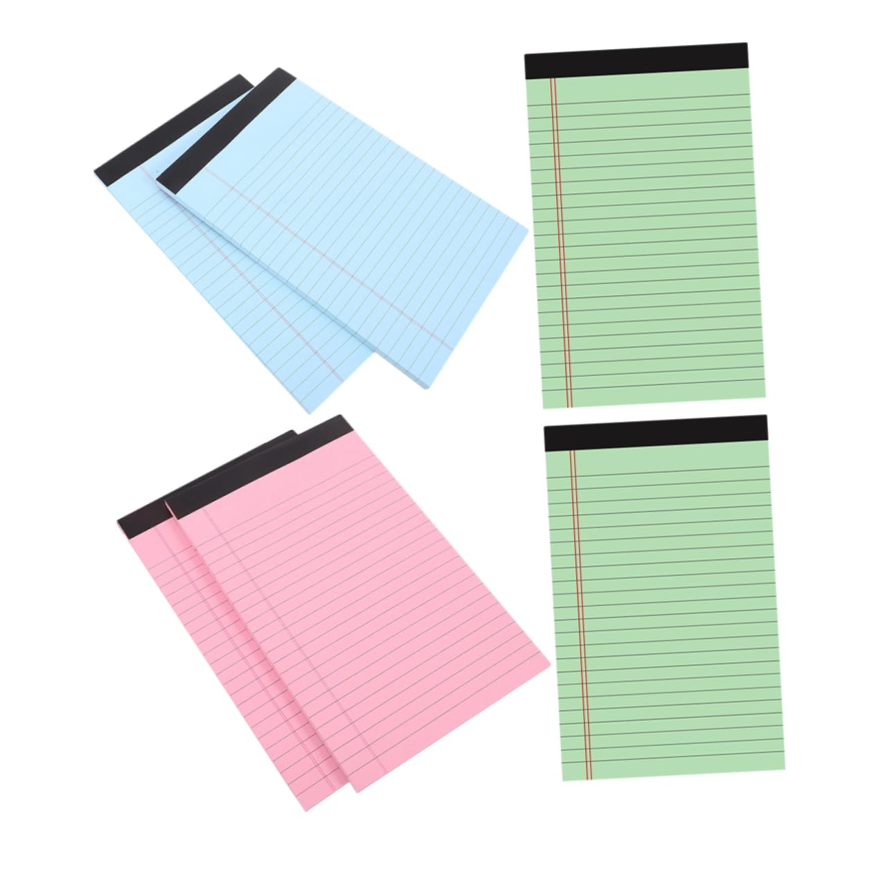 SOIMISS 6pezzi Blocchi per Appunti Legal Righe Strappabili per Appunti Righe Quaderno Diario Materiale Scolastico Blocco Note di Carta Quaderni Legali
