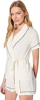 ترنديول طقم بيجامة منسوجة من الفسكوز بحزام للنساء THMSS23PT00203