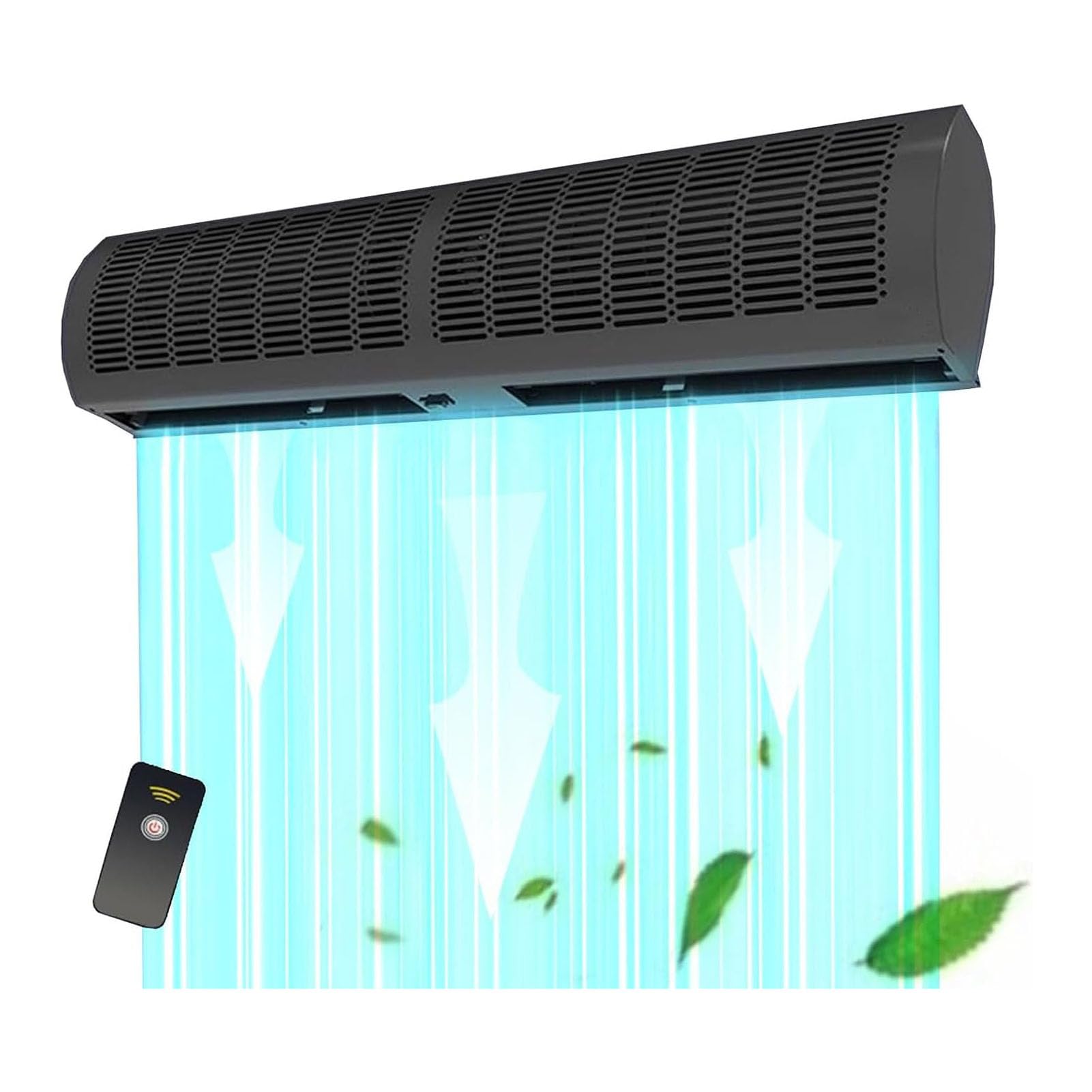 SenhE Macchina per Cortine d'Aria Professionale, Ventilatore Anti-Mosche, Griglia Aspirazione Uniforme, 900-1700 m³/h, Protezione Porte Fino a 2.8M per Hotel e Uffici