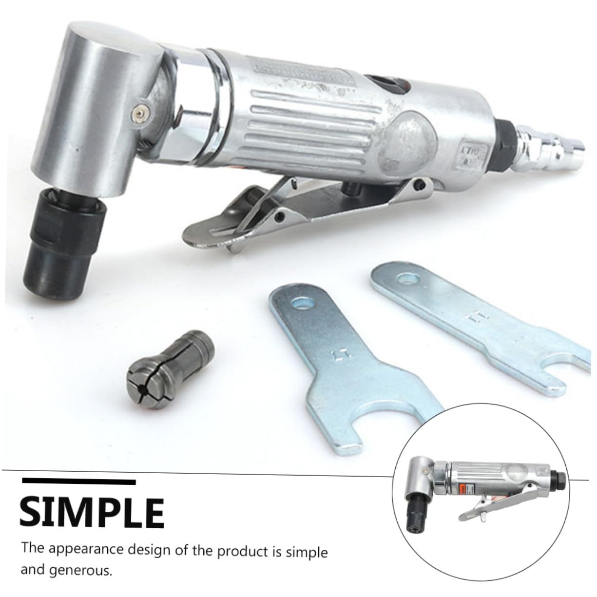 NUOBESTY Pneumatische Druckluftschleifer aus Aluminium 25000 U/min 6,2 Riegel 1/4-zoll Anschluss für Präzises Schleifen und Polieren