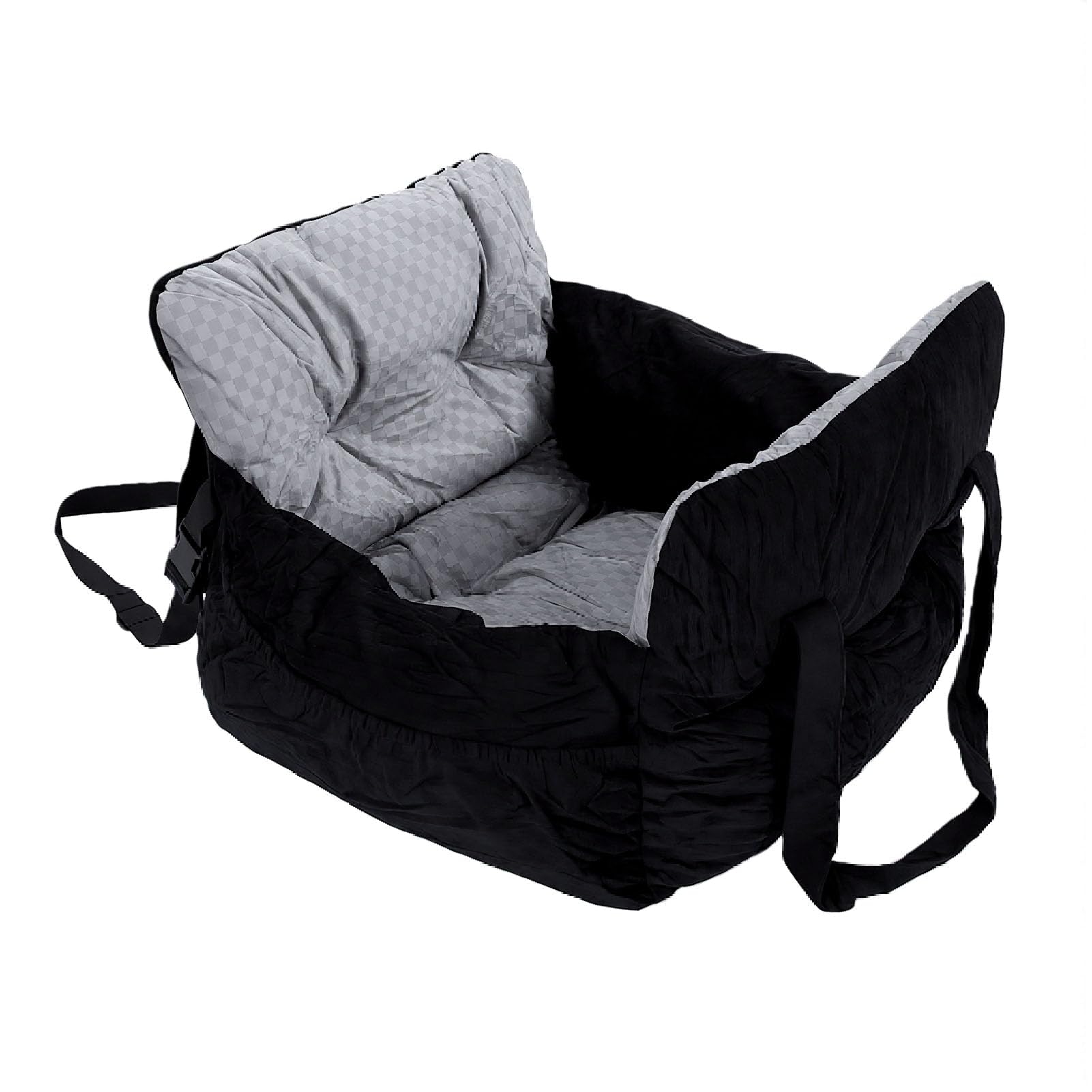 Karlak Cinturón de Seguridad Elevado para Perros, Cama de Viaje Suave para Perros Pequeños y Medianos |Comodidad Transpirable con Uso Versátil |Material Poliéster, Tamaño 40x45x32cm