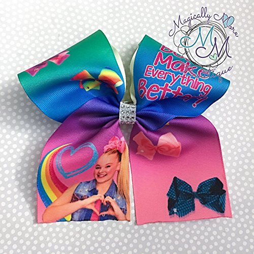 JoJo Siwa inspired cheer bow, hair bow, for the hair bow lover, unique Great stocking stuffer tween, teen