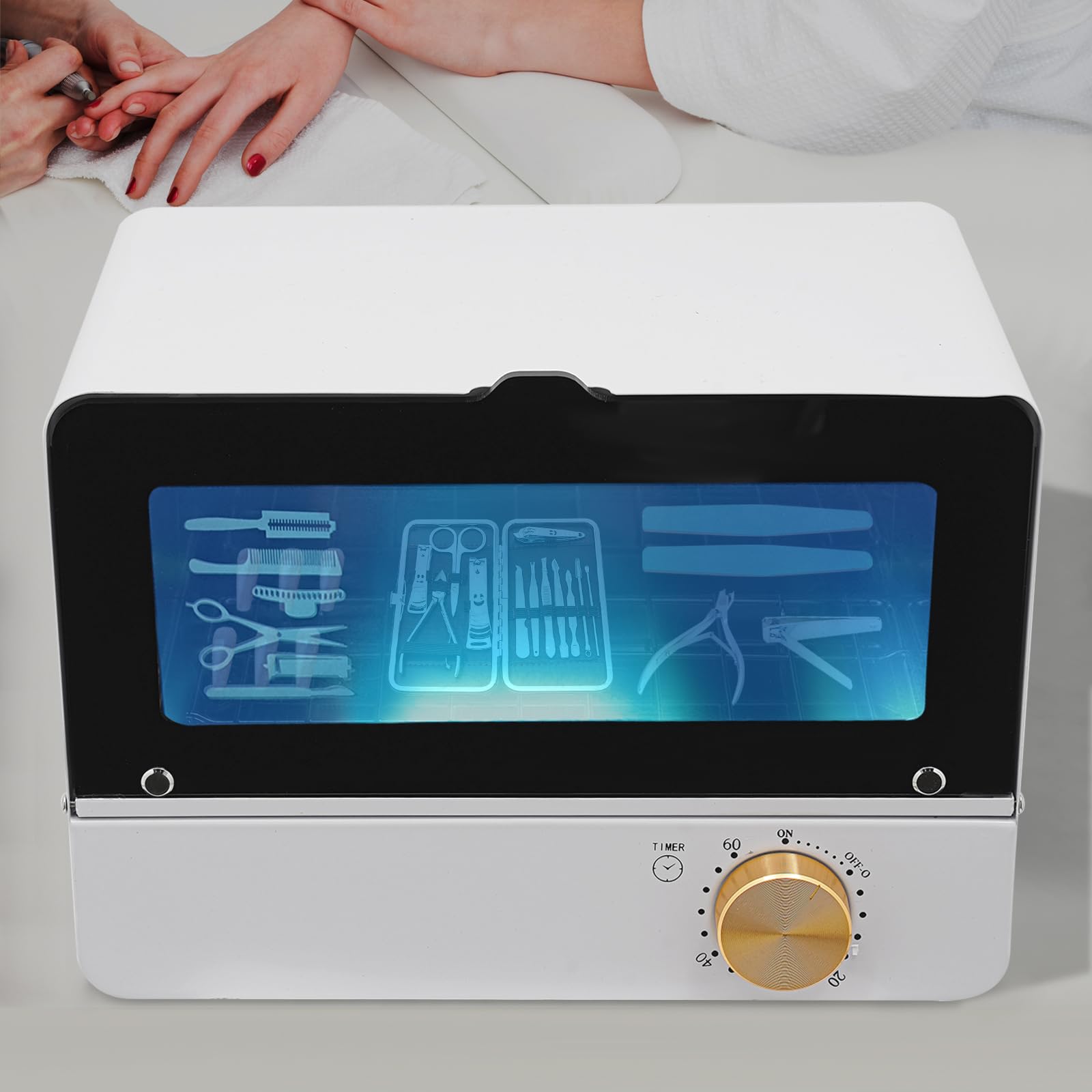 Sterilisator UV Desinfektionsschrank, UV-Sterilisator mit Timer, 6L