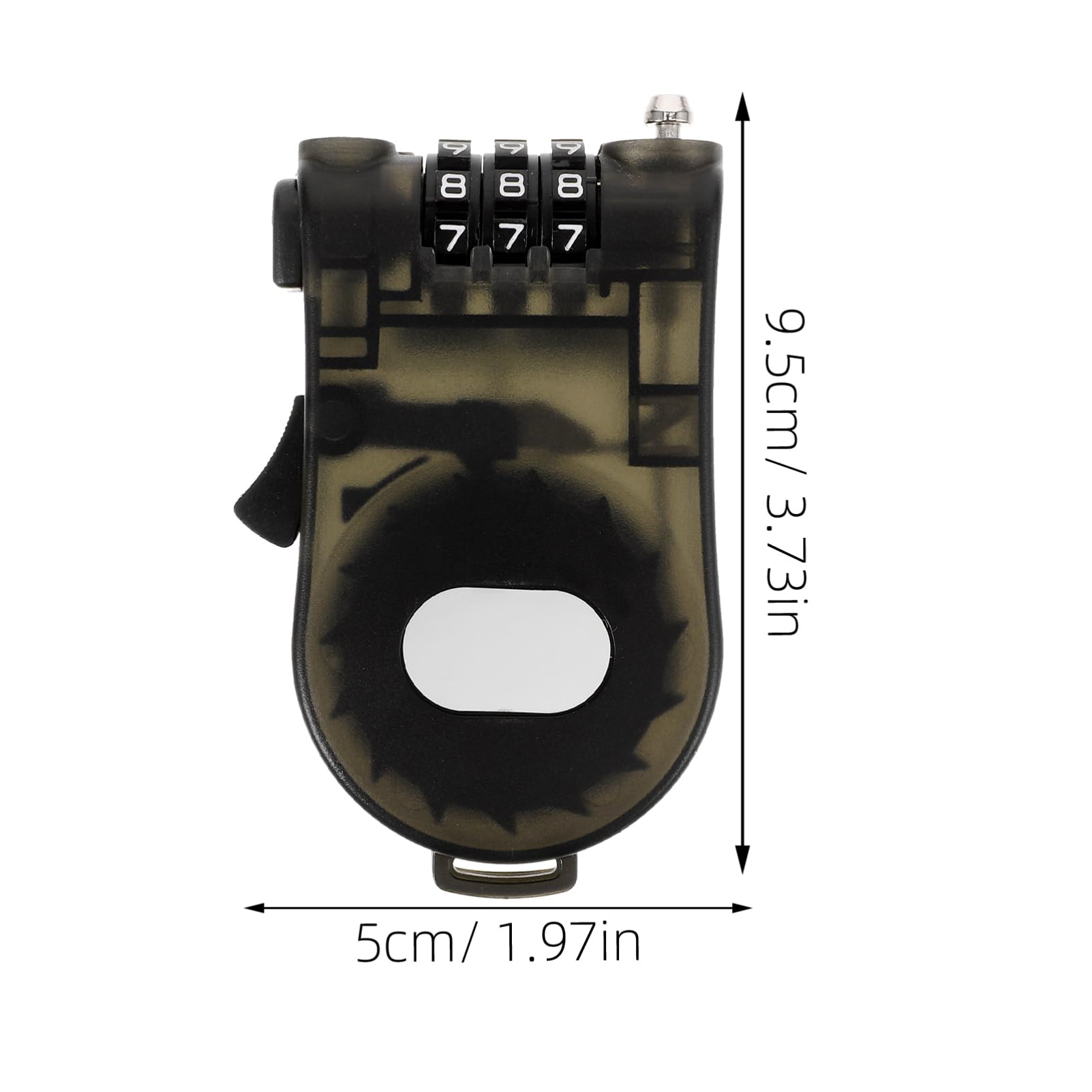 Abaodam Snowboard Safety Lock Lightweight Compact Cable Lock for Snowboard and Bike Security Durable Wear Resistant Design with Password Protection Essential for Outdoor Activities