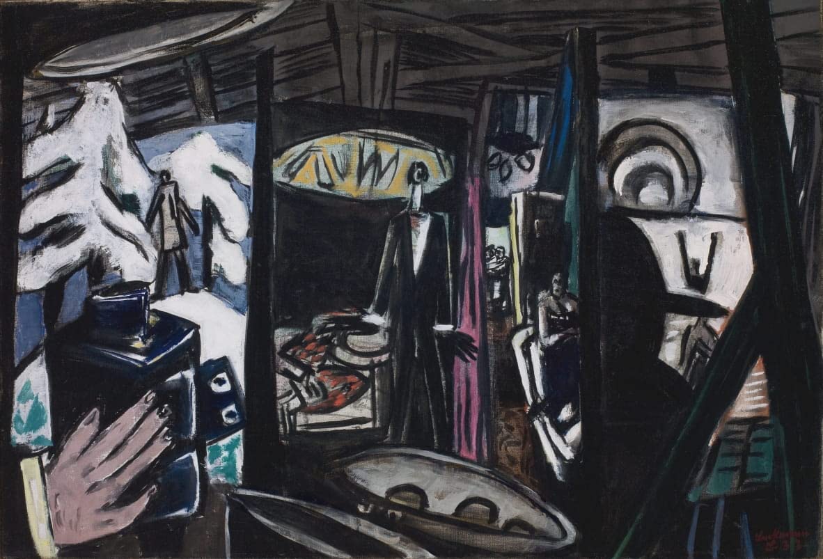 Max Beckmann art tableau studio de cinéma affiche impression sur toile - 5