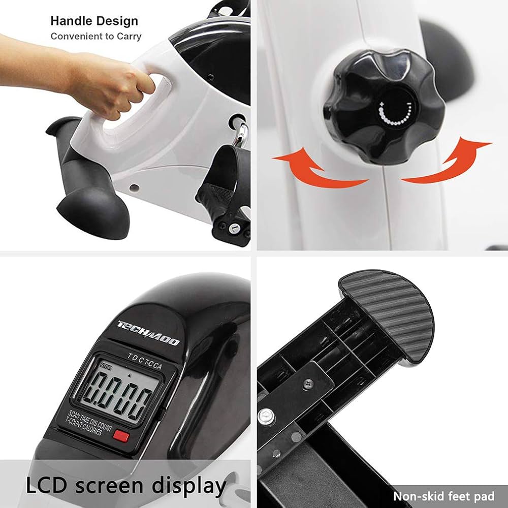 Mini Exercise Bike Himaly Under Desk Bike Pedal Exerciser Portable Foot Cycle Arm Amp Leg Peddler Machine With Lcd Screen Displays 141039