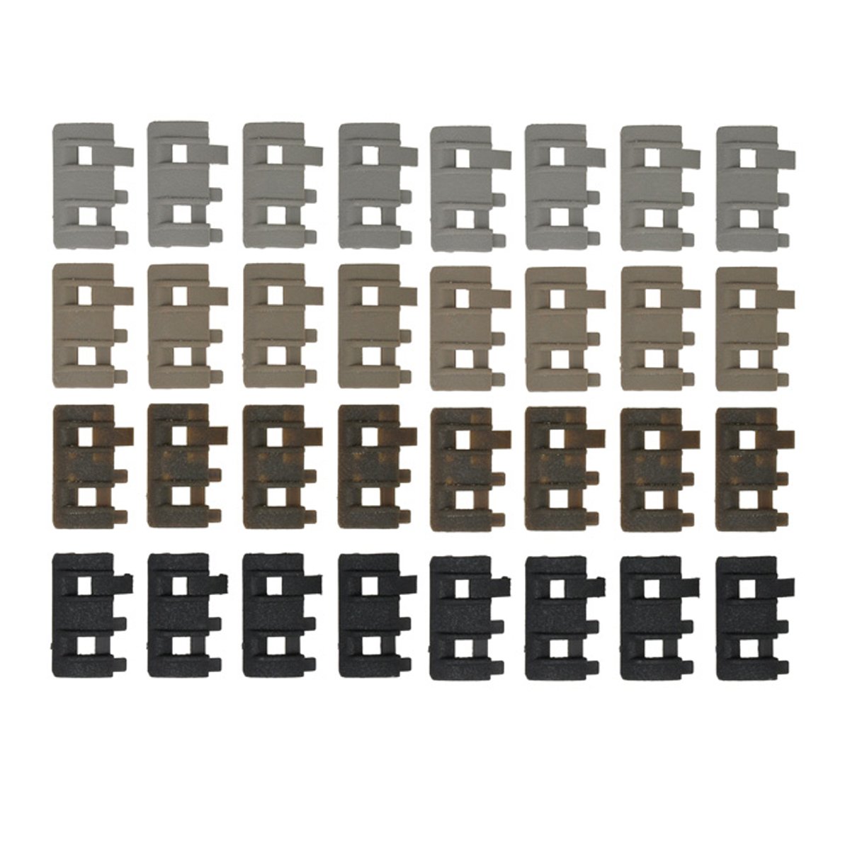 COBRA Airsoft 32 Piece Twin Rail Panel Set Ladder Style