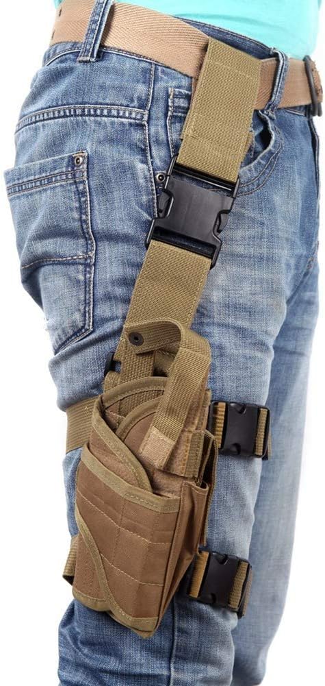Right Drop Leg Adjustable Tactical Army Pistol Gun Thigh Holster Pouch Holder for G 17 19 31 32 most pistol - Image 3