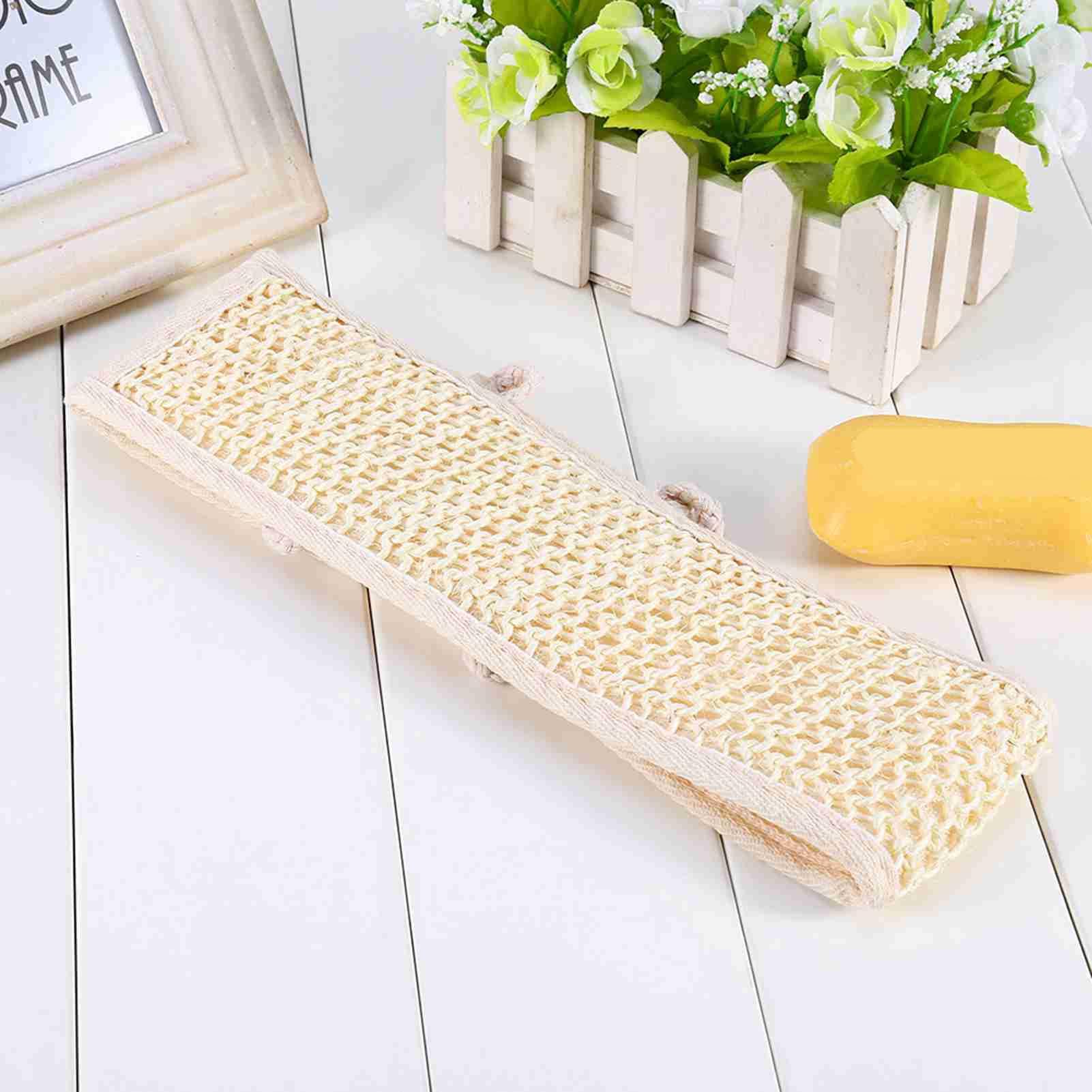 Naturalna Gąbka Loofah Złuszczający Peeling do Ciała Loofah Pasek do Kąpieli Spa Szczotka do Masażu do Kąpieli i Pod Prysznic, Zawiera Skruber do Pleców