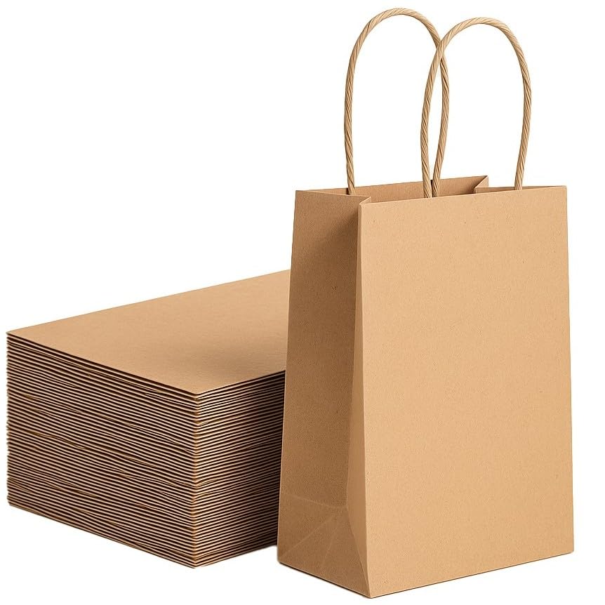 Pakomat Papiertüte 18x22cm 10 Stück, glatt braun...