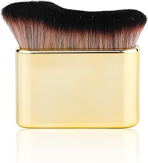 Self Tanning Brush, Self Tanner Applicator Blend Brush for Beauty Tan Bronzer, Foundation Makeup Spray Tan Blending Body Brushes for Face Leg(Gold)