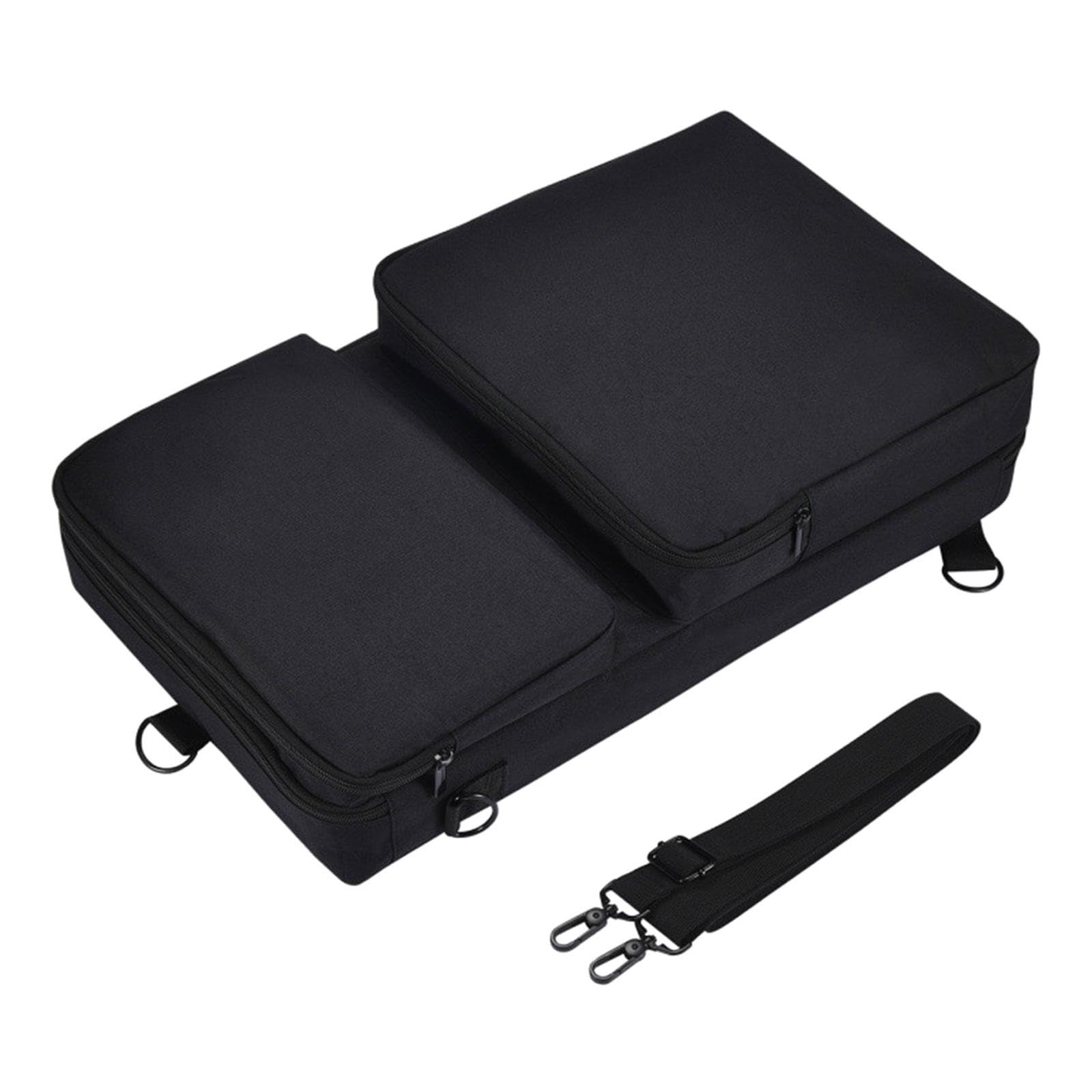 Torba do przechowywania kontrolera DJ ochraniacz pogrubiona walizka na podróżny sprzęt DJ, Czarny, 51.5 cmx31 cm