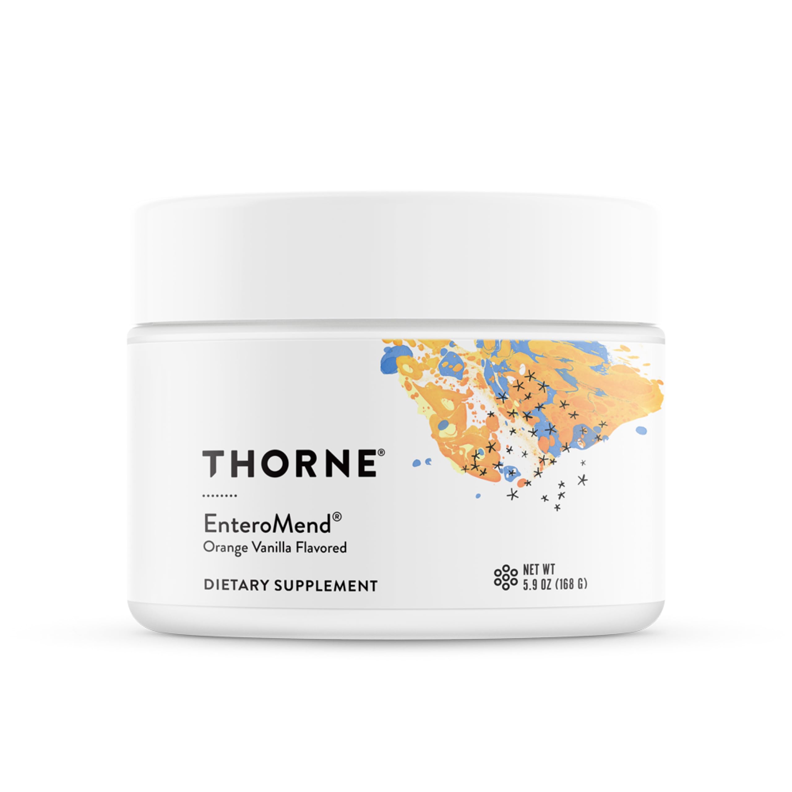 THORNE EnteroMend - Botanical and Amino Acid Formula to Support Intestinal Health (Orange Vanilla Flavor) - NSF Certified for Sport - 168 grams