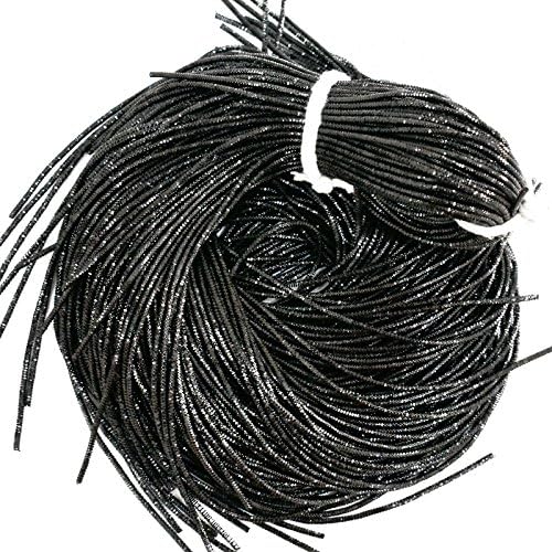 Embroiderymaterial Zardozi Spring Material,Bullion Wire/Nakshi For Jewellery and Embroidery Purpose,1MM, Black Color(100 Gram)