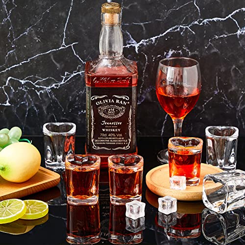 Suclain 12 Pieces Valentine's Day Shot Glasses Set 1.5 Oz Hearted Shaped Espresso Shot Glass Clear Cute Shot Glasses With Heavy Base For Cocktail Wine #TOP3