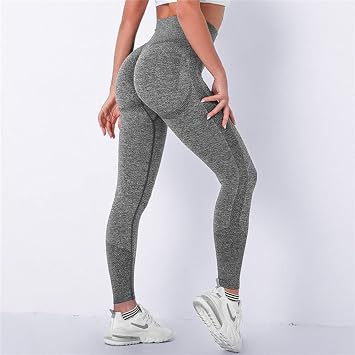 SDCVRE Leggings WomenSeamless Leggings Bubble Butt Push Up Workout Leggins  High Waist Gym Trousers Fitness Pants Athletic Wea,Grey,S : Amazon.co.uk:  Fashion