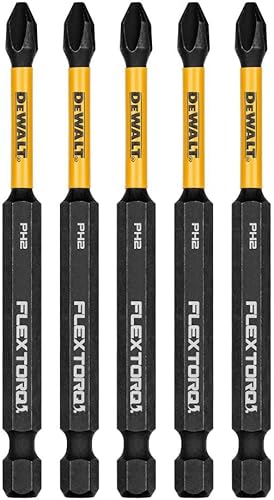 DEWALT ACCESORIOS DWA3PH2IR5 3.5" Impact #2 Phil Bit, 5 piezas (paquete de 1)