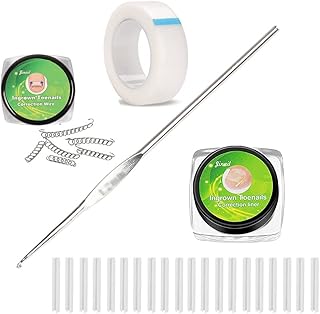 Ingrown Toenail Correction Treatment Kit Ingrown Toenail Correction Pad Recover Clips Ingrown Toenail Wire Recover Care Nail Tool for Nail Treatment Pedicure Tool