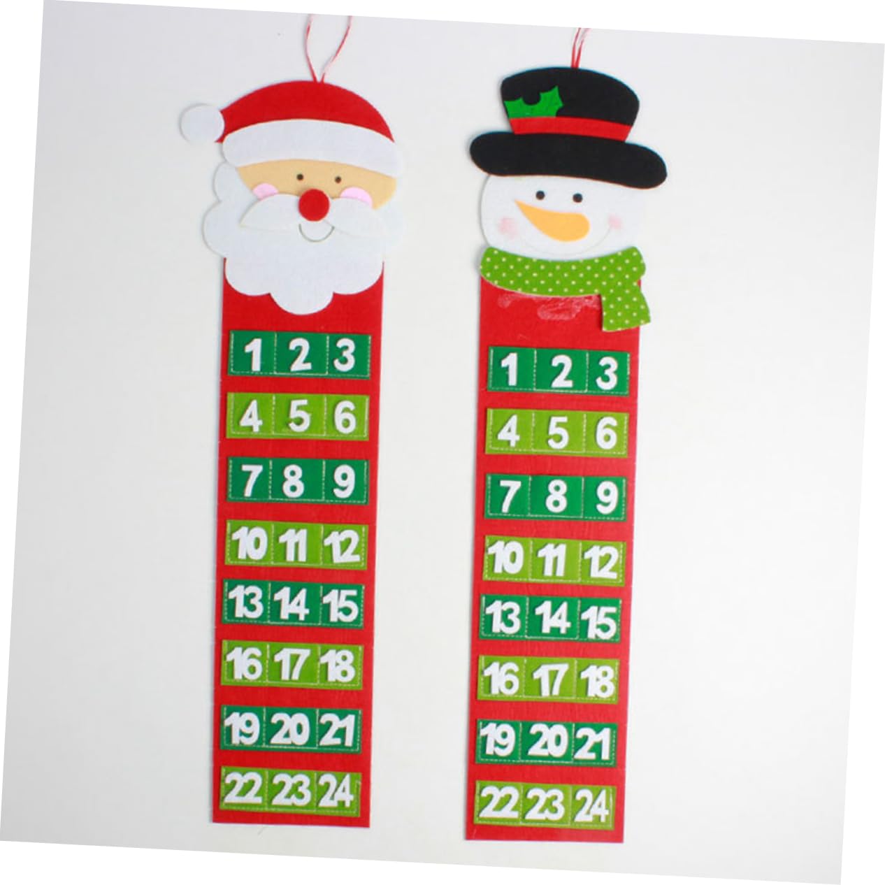 MAGICLULU 3 Calendarios Navideños Con Adornos Navideños Calendario De Adviento Colgante Para Decoración Del Hogar Y La Oficina.