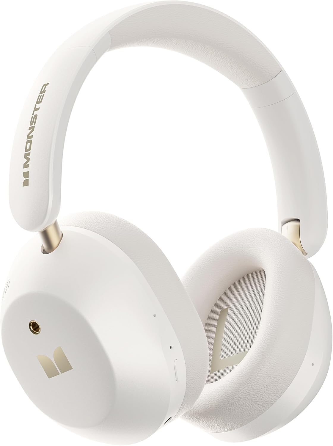 Monster MS-Persona6W ANC słuchawki nauszne, Bluetooth 6.0, czas pracy baterii 60 godzin, aktywna redukcja szumów, 3 tryby EQ, białe