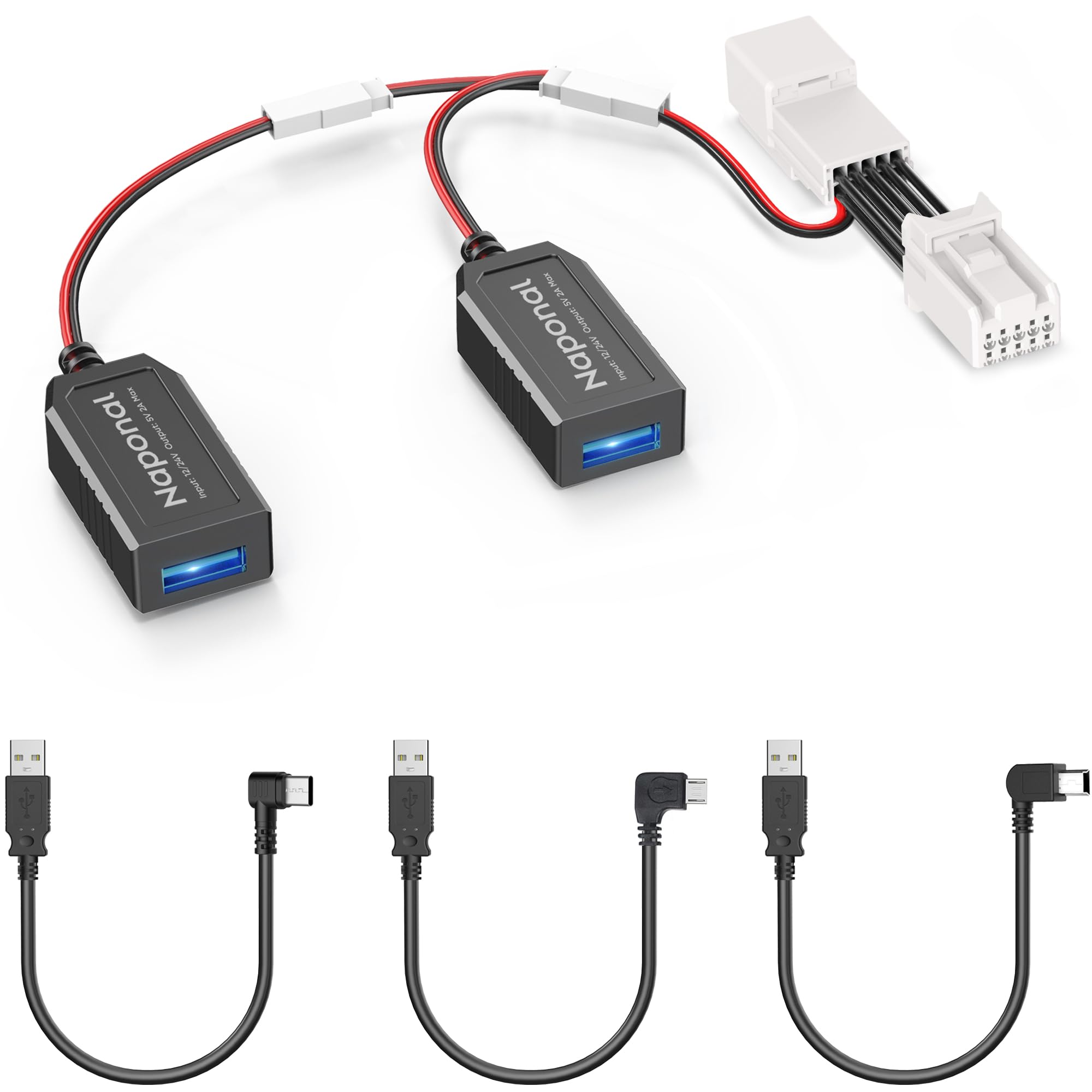 gps dash cam power adapter,(10pin type c connector)mirror camera radar charger station gps dashcam charger cable for select jeep cherokee,dodge ram,chrysler pacifca,connects to rearview mirror