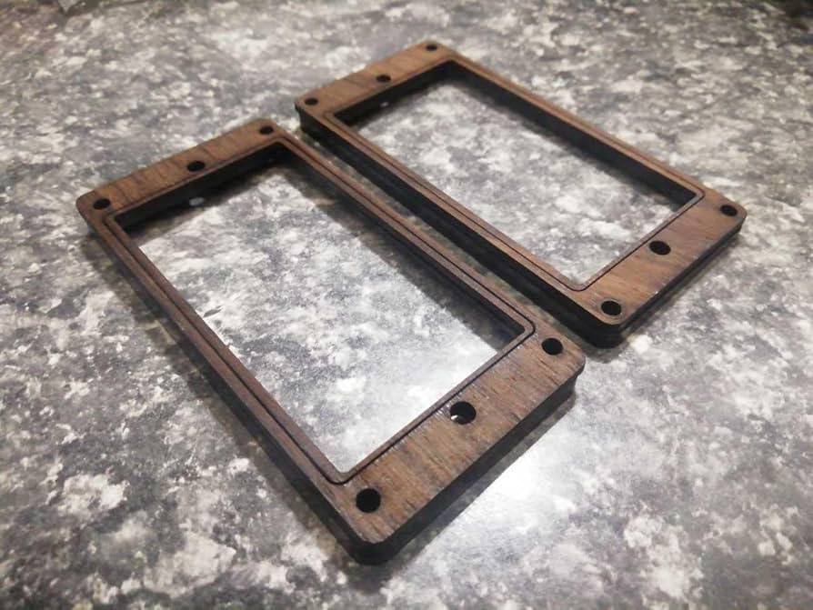 ウッドエスカッション、ノブセット 5Aカーリーコア材（注文オーダー分） ウッドエスカッション、ノブセット 5Aカーリーコア材（注文