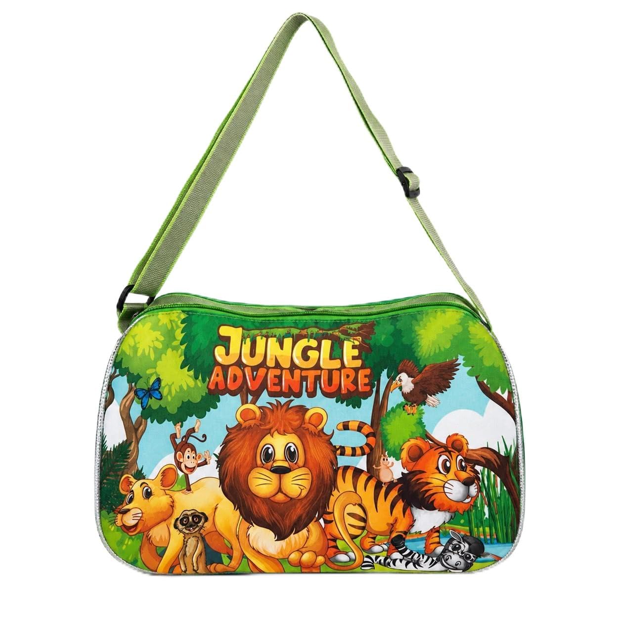 Kids Duffel Bag Jungle Adventure Print, 34 x 19 x 22 cm-image-26