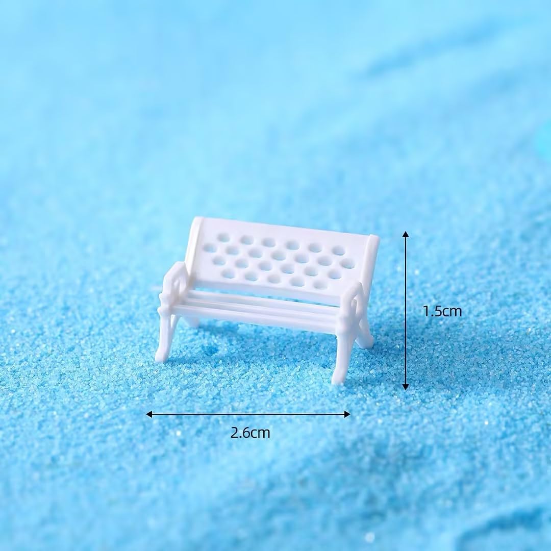 Lot De 12 Bancs De Parc Miniature échelle 1:50 – Plastique Coloré, 12,7 Cm