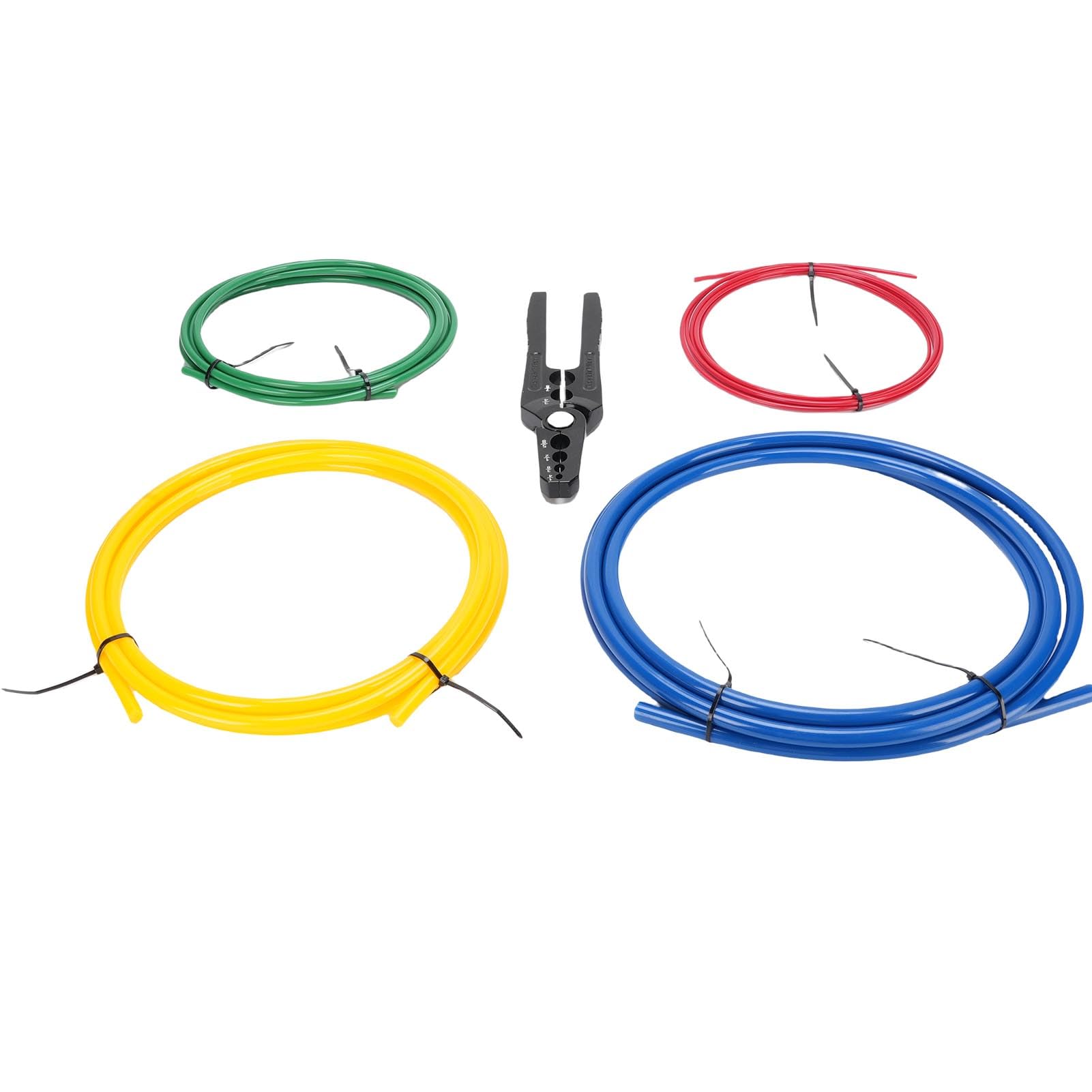 Aramox Kit Doblador de Tubos de Cobre con Alicates de Reparación de Aleación de Aluminio y Tiras Dobladoras de PE de 4 M, 4 Tamaños 1 a 5 8, Restaura Tubos Aplanados para Técnicos de Refrigeración