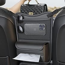Car Seat Back Storage Bag Hanging Bag Car Storage Bag Multifunctional Seat Back Car Tissue Box Leather Car Seat Organizer Bag, Backseat Car Organizer Bag, Car Seat Organizer and Storage Bag