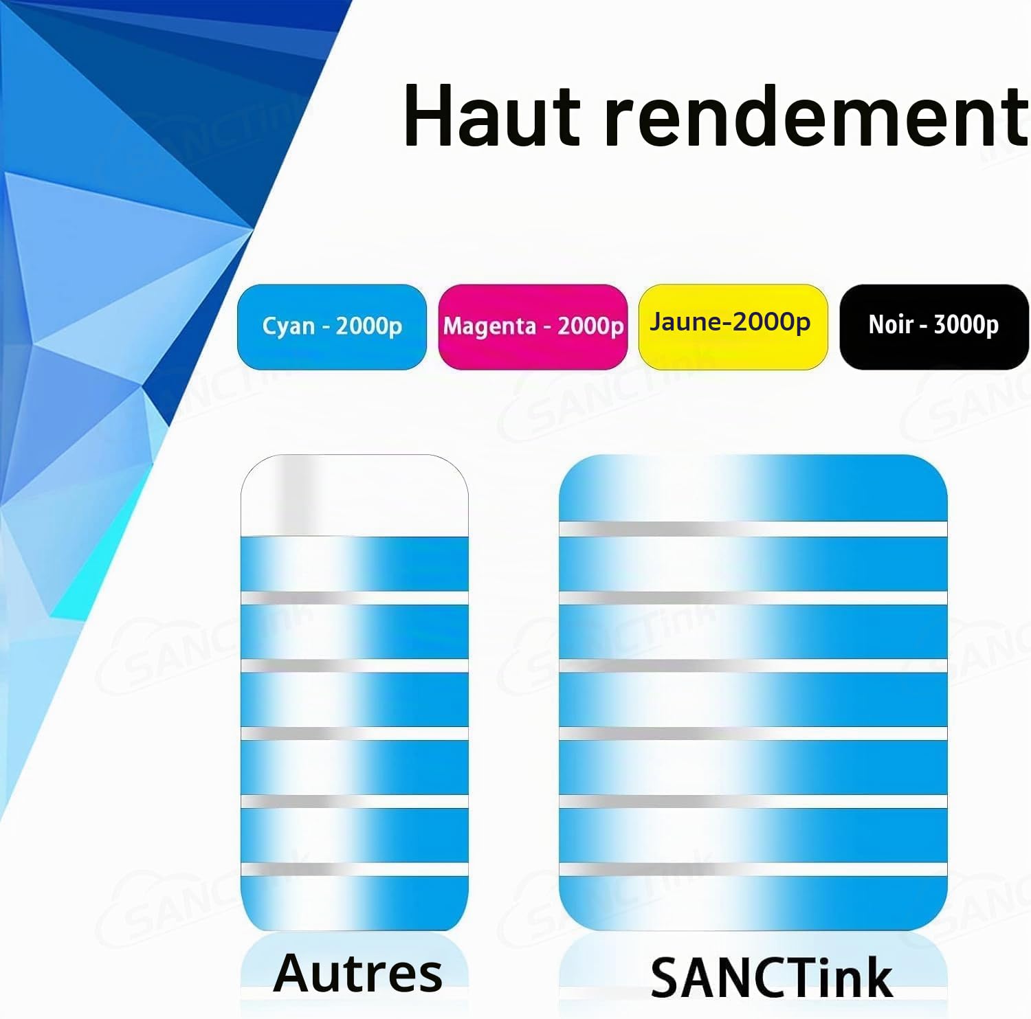 SANCTink Cartouches Toner Compatible pour Xerox C310 C315, Lot de 4 | pour 006R04356 006R04357 006R04358 006R04359, Pour Imprimante Laser C315DNI C310DNI C310D, C/M/Y/BK