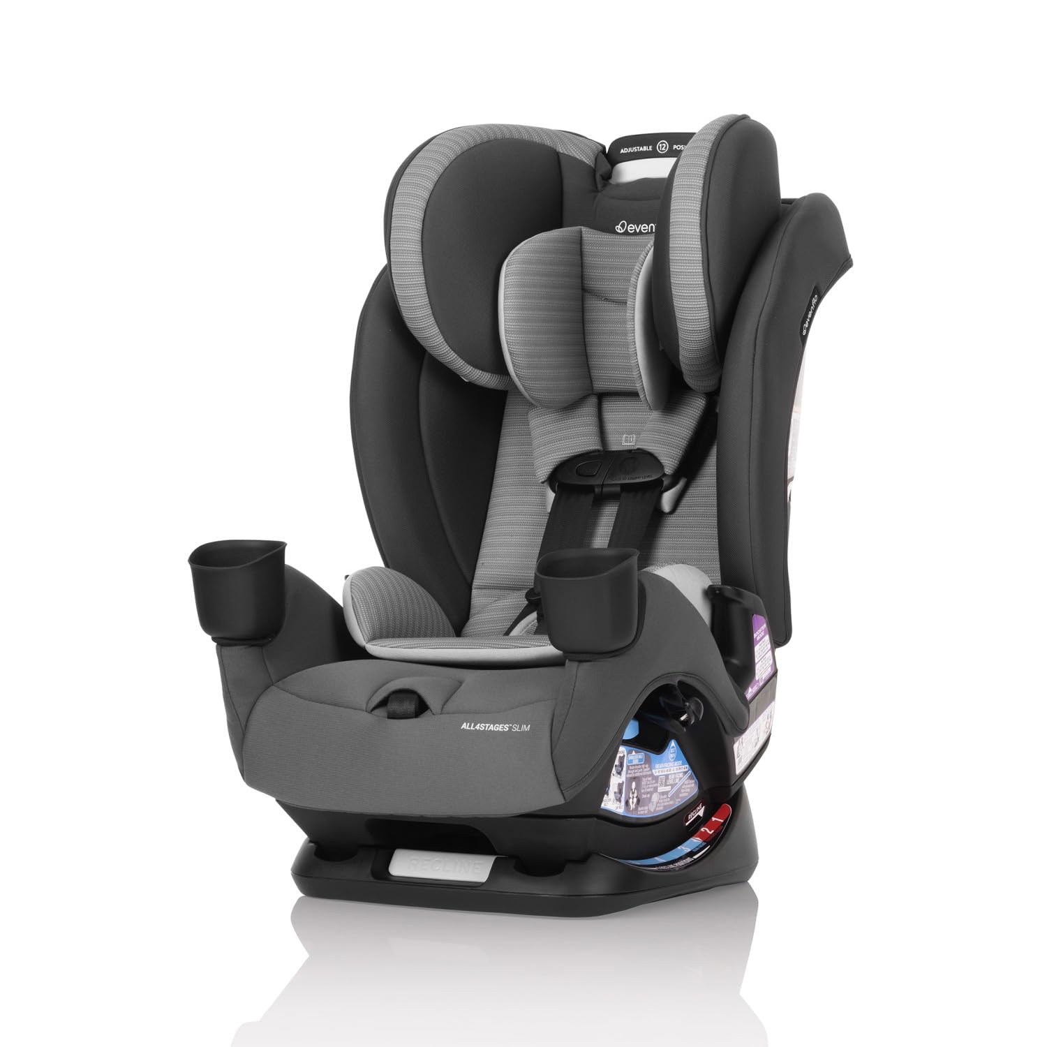 Evenflo All4Stages Slim 4-in-1 Convertible Car Seat (Baldwin Gray)