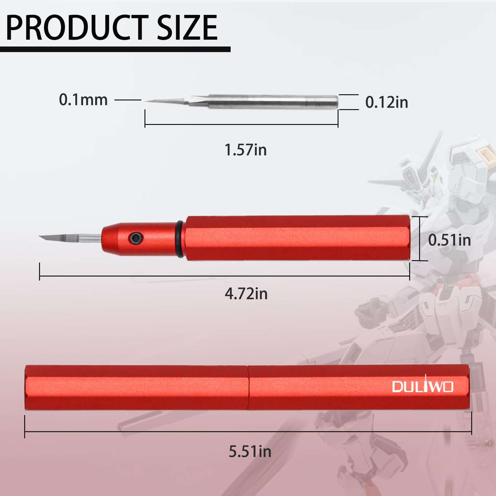Model Scriber Tool 0.10mm Tungsten Steel Chisel — Amazon image 4