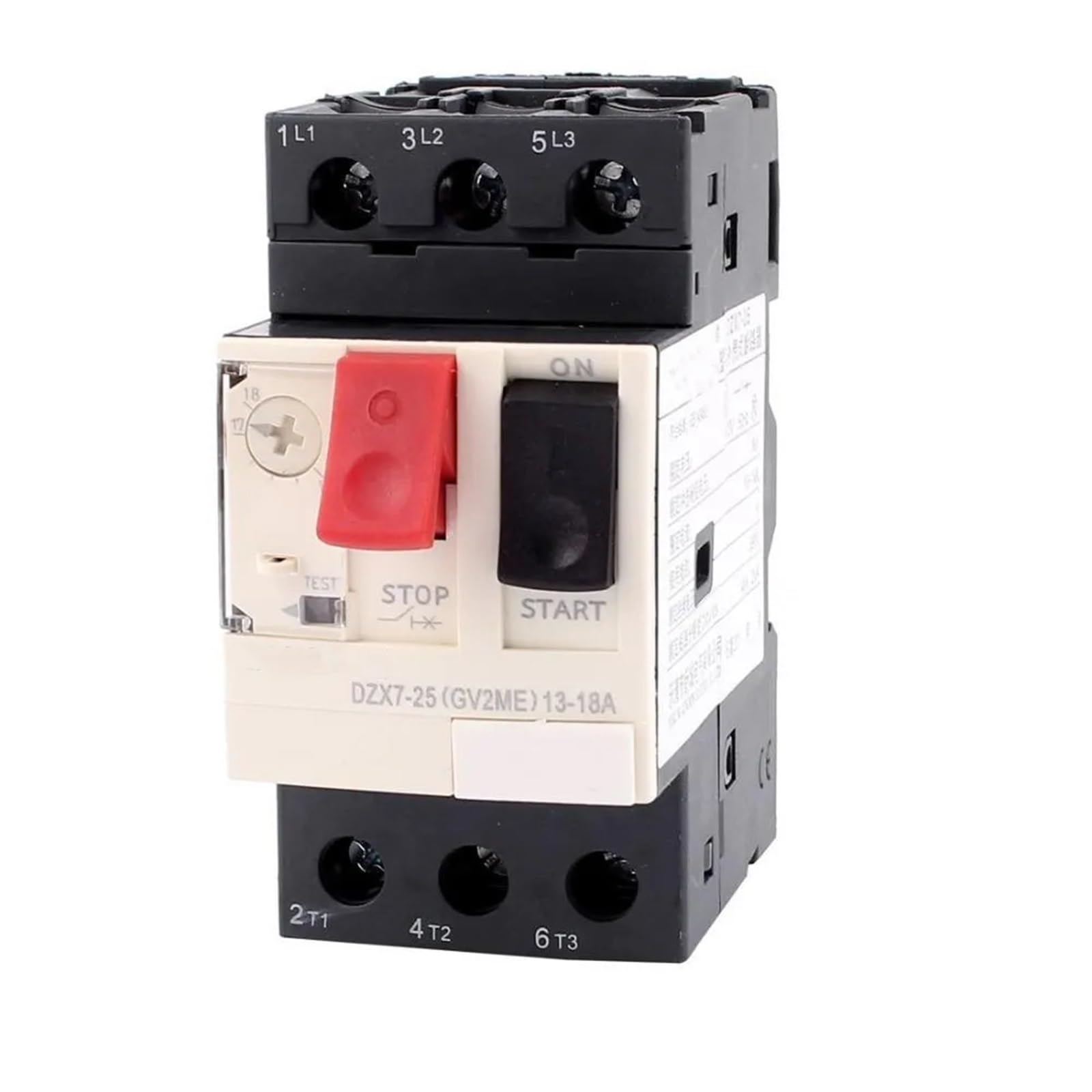 Disjoncteur moteur tripolaire DZX7-25 protégeant vos installations de 4 à 32A - 6