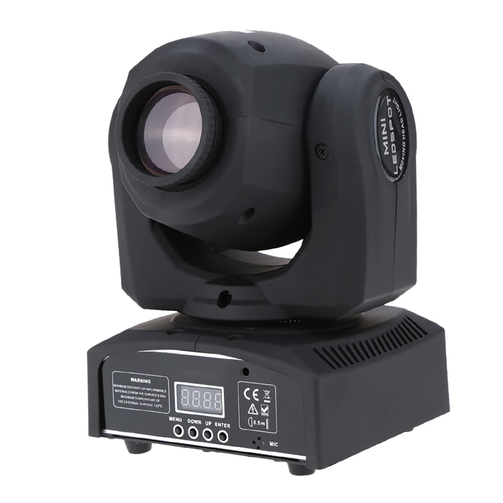 XINYIFUStage Light, DMX-512 Mini Moving Head Light 8 Colors Changing LED Stage Light with Shapes Automatic Professional 9/11 Channel Party Disco Show 25W AC 220V Sound Active