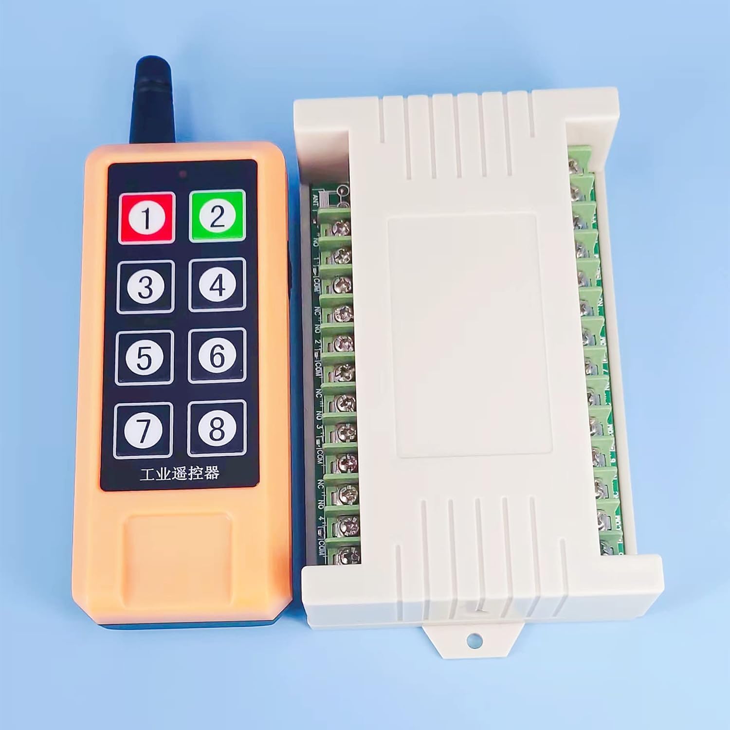AC 220V 230V 8 Kanäle RF Drahtlose Fernbedienung Schalter LED Schalter System Empfänger Sender Relaismodul, Lampen motor-Fernbedienung Messehallen Garagentor Kran Regler